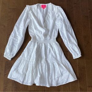 Lilly Pulitzer - White cotton dress with lining Sz 4